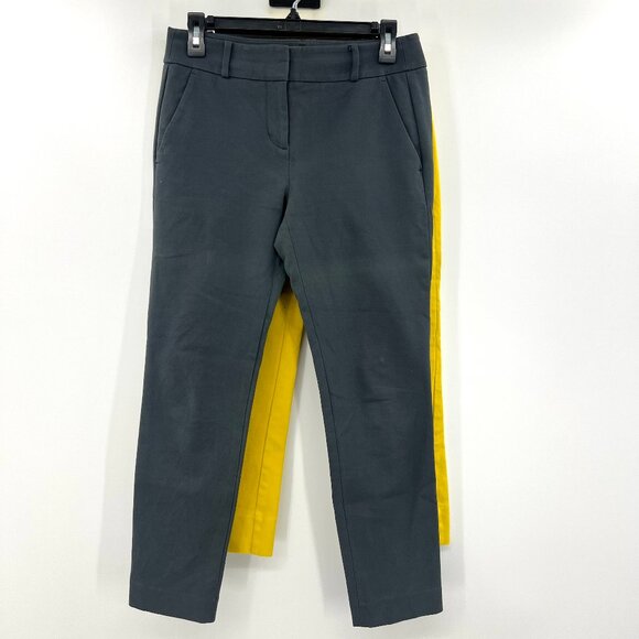 Loft Lot of 2 Marisa Gray and Chartreuse Pants Women's 2P - Picture 1 of 6